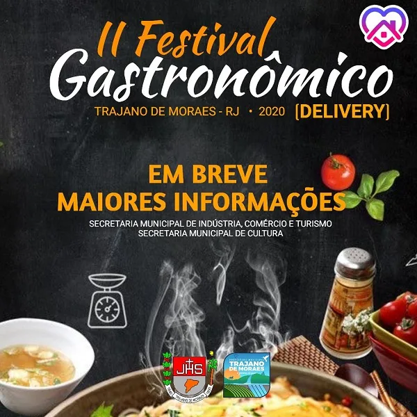 II Festival Gastronômico de Trajano de Moraes com sistema delivery