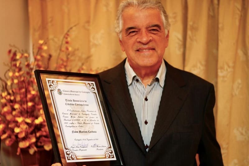 Naim Cardoso, que já trabalhou em Cantagalo, recebe homenagens na Câmara Municipal