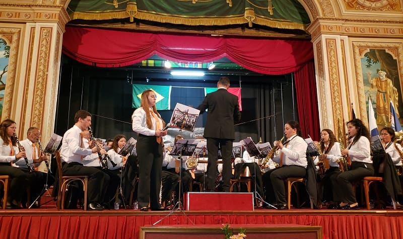 Banda Filarmônica Boa Vontade Lorvanense se apresenta em Nova Friburgo