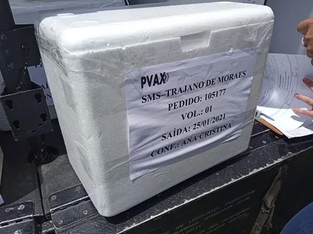Trajano de Moraes recebe mais 130 doses da vacina contra covid-19