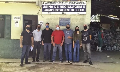 Membros do Conselho Municipal de Meio Ambiente visitam Usina de Reciclagem e Compostagem de Cantagalo