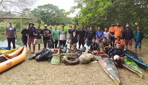 Limpeza no Rio Paraíba em Itaocara