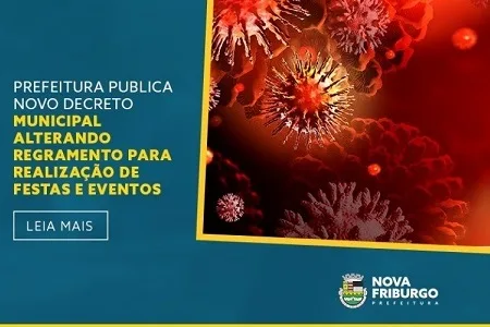 Prefeitura publica novo decreto municipal que altera regramento para realização de festas e eventos