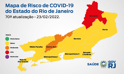 Estado mantém a classificação de baixo risco para a Covid-19 em novo Mapa de Risco