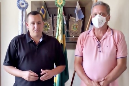 Prefeito anuncia que uso de máscaras em lugares abertos está liberado em Trajano de Moraes