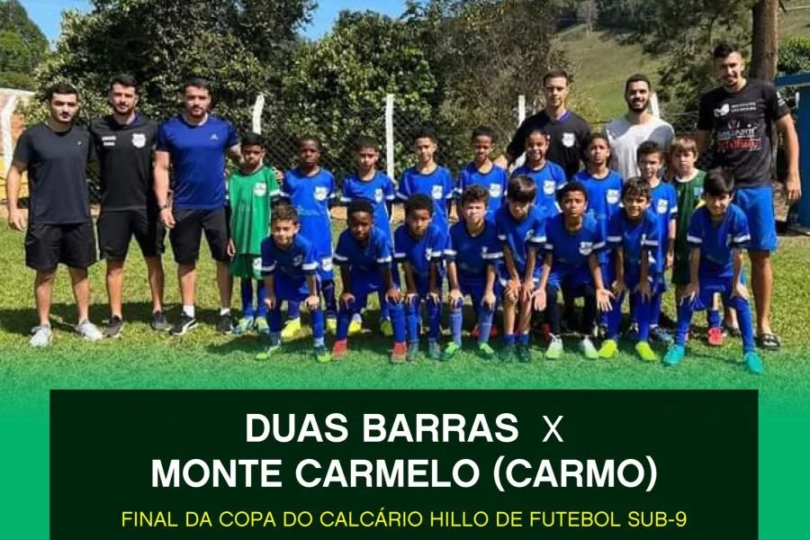 Time Sub-9 de Duas Barras está na final da Copa do Calcário de Futebol de Campo
