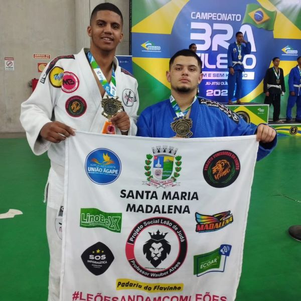 Atletas de Madalena conquistam cinco medalhas no Campeonato Brasileiro de Jiu- Jitsu