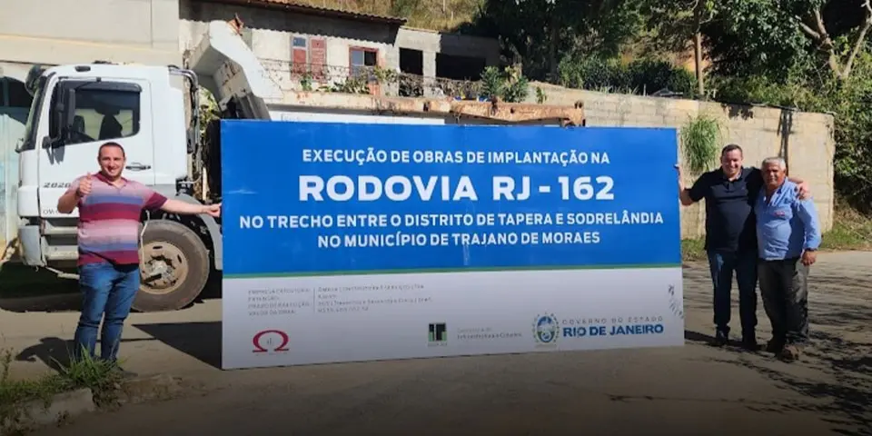 Prefeito de Trajano de Moraes anuncia obras da estrada Tapera a Sodrelândia