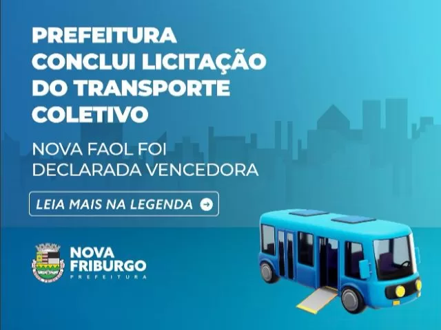 Prefeitura de Nova Friburgo conclui licitação do transporte coletivo