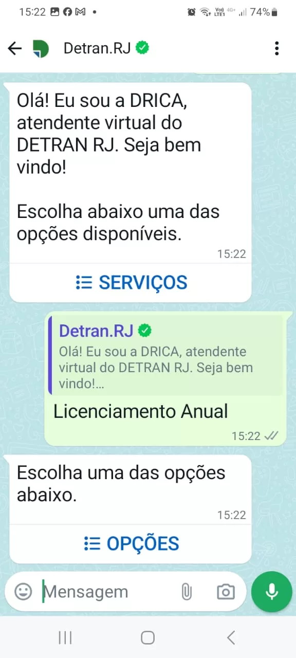 Detran.RJ agora presta informações aos cidadãos pelo WhatsApp