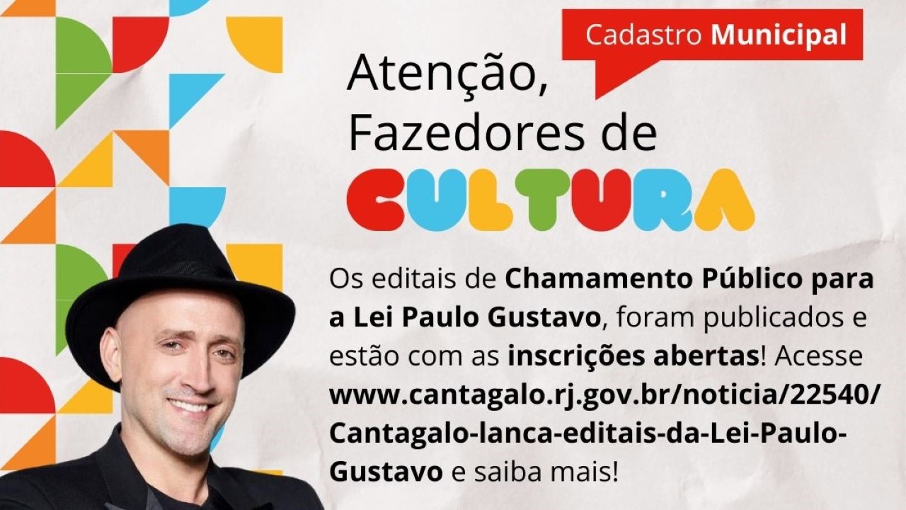 Lei Paulo Gustavo - Capa
