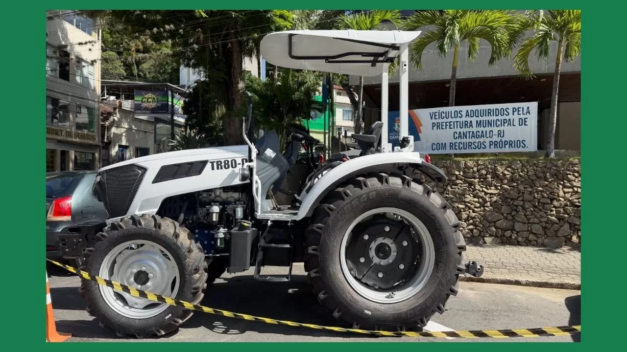 Secretaria de Desenvolvimento Agropecuário de Cantagalo adquire trator agrícola